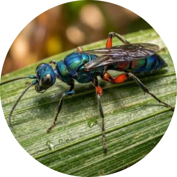 Emerald Cockroach Wasp